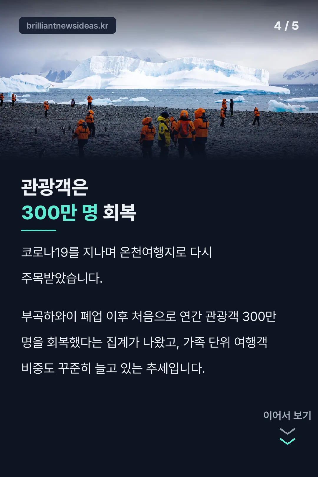 관광객 300만 명 회복