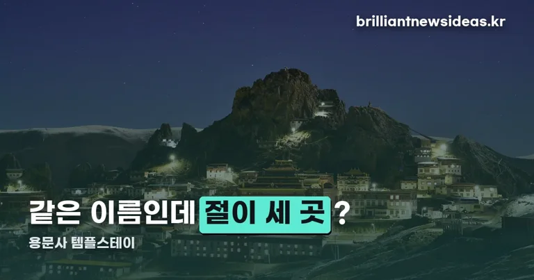 용문사 템플스테이 정리 썸네일